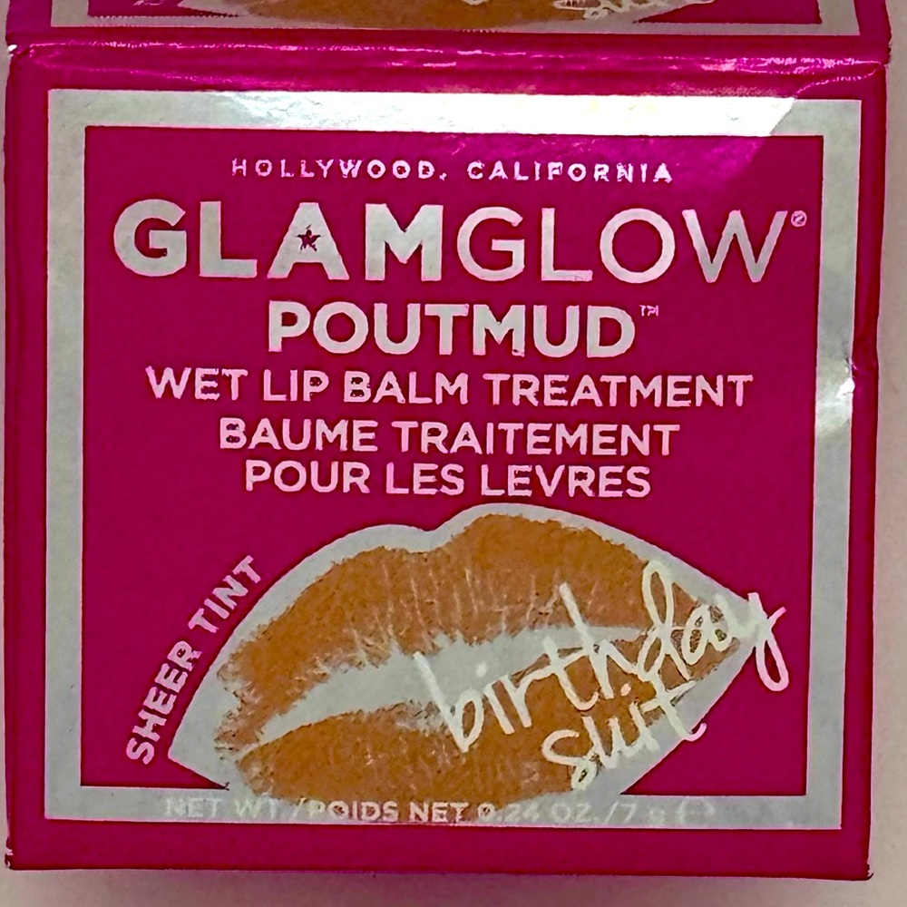 Glamglow PoutMud Wet Lip Balm Treatment Sheer Tint *Birthday Suit* 7g/.24oz NIB - Picture 2 of 8